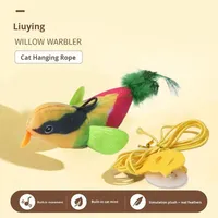 Nuevo Juguete de Vinilo para Gatos, Simulación de Pájaro con Sonido, Resistente a Arañazos, Colgante, para Gatos, Anti-Aburrimiento, Autoentretenimiento, Suministros para Mascotas