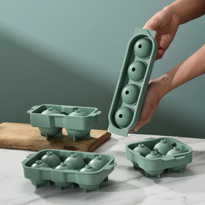 Üretici Toptan 6 Bölmeli Dairesel Silikon Çevre Dostu Kore Tarzı Buz Hokeyi Kalıbı Yeniden Kullanılabilir Petek Buz Küpü Kalıbı Kapağı - Product Image 2