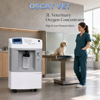 Concentrateur d'oxygène OSCAT EX 22 pour petits animaux avec fonctions d'alarme de sécurité et débit de 0 à 5 LPM pour l'utilisation en cliniques vétérinaires