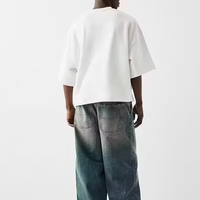 T-shirts graphiques surdimensionnés pour hommes en coton 250 g/m², vente en gros directe d'usine, personnalisables, à épaules tombantes, manches courtes, D66