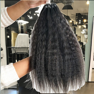 Extensiones de Cabello Remy Indio Doble Trama Liso Kinky 3 Paquetes de Alta Calidad Cabello Virgen Venta de Black Friday al por Mayor - Product Image 2