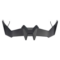 Aileron avant pour moto Zontes 150X 2026, kit de carénage aérodynamique ABS, aileron en fibre de carbone noir, pièces de scooter