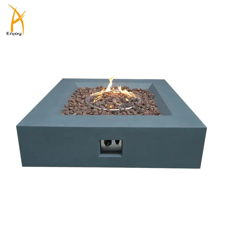 Square 42inch propane fire pit outdoor heavy duty fire pit