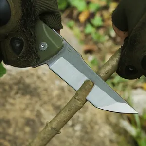 HWZBBEN-سكاكين جيب, سكاكين جيب عالية الجودة G10 بمقبض قابل للطي ، معدات التخييم للنجاة