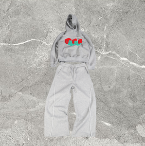 Conjunto de Sudadera con Capucha y Pantalones Deportivos de Lana de Lujo con Estampado Terry Personalizado para Hombre, Traje Deportivo de 500g de Peso Pesado, Sudadera con Capucha 100% Lana - Product Image 1