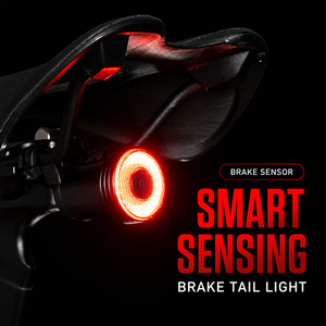 Feux arrière à détection de freinage, feux de vélo d'extérieur, feux LED pour vélo de route, arrêt automatique après 40 secondes, démarrage automatique par vibration - Product Image 1