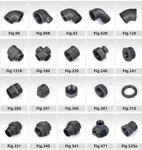 Prise de réduction en fer galvanisé FM UL pour la lutte contre l'incendie BSP NPT coude fileté plomberie raccord de tuyau en fonte malléable noir - Product Image 5