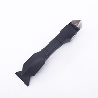 Grattoir d'angle à colle pour verre Grattoir à lame de scie à coulis Kit d'outils de calfeutrage en silicone pour la finition