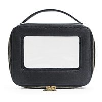 Sac en PVC personnalisé noir/jaune/rose/abricot/vert/bleu, sac à main pour cosmétiques, articles de toilette, pièces de jeu