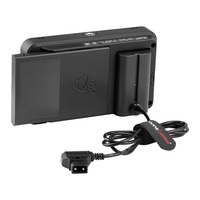 Câble d'alimentation D-Tap Alvin's Cables NP F550 avec protection contre les courts-circuits pour batteries NP F570, NP F970, Atomos Shinobi/Ninja