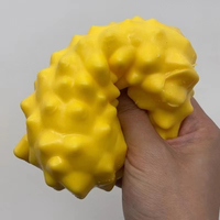 Nouveau Jouet Anti-Stress Créatif 2026 : Blocs de Construction Durian Croustillants Faits Main, Balle à Presser Sonore, Fruit Squishy