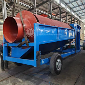 Preço De Fábrica Móvel Estacionária Pequena Tela De Tambor Rotativa Trommel Usado No Minério De Areia Metalurgia Mineração Química Materiais De Construção - Product Image 2