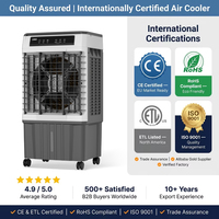 Ventilateur rafraîchisseur d'air portable, écoénergétique et écologique, 220V, tour électrique AC, 3 vitesses, télécommande, pour usine, garage, extérieur
