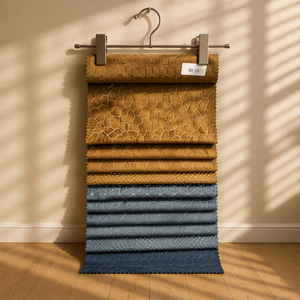 Vente Chaude Tissu <span class=keywords><strong>Velours</strong></span> Hollande Gaufré 3D en Gros, Haute Résistance à l'Abrasion pour Canapés et Fauteuils - Product Image 5