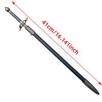Modèle d'épée de dessin animé en alliage de zinc de 41 cm, style TV, personnalisé, pour ornement de bureau