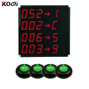 Queue Manage System Led Display Number Counter System For Restaurant