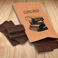 Quantité minimale de commande 500 plastique Snack Sachet sac barre d'énergie chocolat Wrap avec joint latéral arrière pour emballage alimentaire pour aliments en conserve pour animaux de compagnie lait