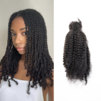 Extensions de cheveux humains naturels en vrac, texture 4C pour tressage, 30g, cheveux afro crépus