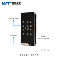 WT Intelligent Électronique Gym empreinte digitale casier RFID armoire casier serrure Wangtong serrure S-2024-ICA1