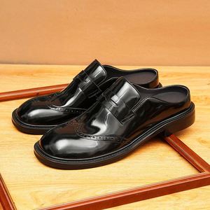 Chaussures décontractées pour hommes en cuir véritable personnalisées, confortables et antidérapantes - Product Image 6