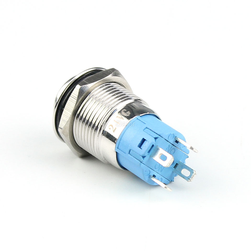 Custom 12MM 4Pin ON-OFF Metal Push Button Switch Waterproof High Button Push Button Electrical Switch with Power LED