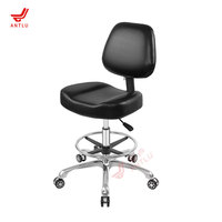 Chaise dentaire ergonomique, tabouret ophtalmique avec repose-pieds, mobilier hospitalier postural, siège de laboratoire