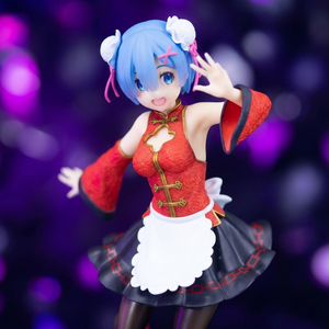 Vente en gros - Figurine d'anime authentique ReZero Rem en tenue de demoiselle d'honneur de style chinois, sous licence officielle, en PVC et ABS, emballage d'origine - Product Image 2