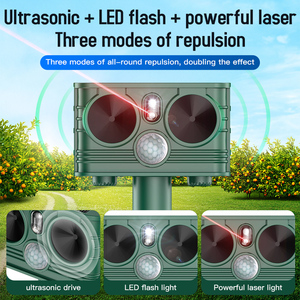 Không thấm nước động vật hoang dã thỏ <span class=keywords><strong>Repeller</strong></span> chim Laser <span class=keywords><strong>Repeller</strong></span> ngoài trời siêu âm động vật <span class=keywords><strong>Repeller</strong></span> - Product Image 4