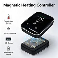 Contrôleur magnétique avec chauffage et vibration, batterie intégrée 5000 mAh, réglage multi-niveaux de chaleur et de vibration pour vêtements chauffants