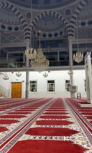 Nuovo Design di Tappeto da Moschea in Nylon 100%, Lussuoso Tappeto da Parete a Parete per Moschee e Preghiere Musulmane - Product Image 6