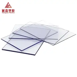 Anti PC Panels Scratch Resistant Solid Clear Polycarbonate Sheet UV Hard Coated Polycarbonate Sheet UV Resistance For Roofing