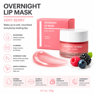 Mascarilla Labial Nocturna de Uso Intensivo, Mascarilla Labial Humectante Profunda para el Cuidado de los <span class=keywords><strong>Labios</strong></span>, Tratamiento Reparador para <span class=keywords><strong>Labios</strong></span> Secos y Agrietados - Product Image 4