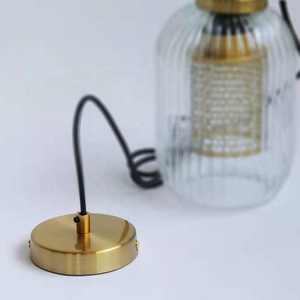 Lampu gantung kaca dekoratif Modern, lampu pencahayaan langit-langit LED gaya Nordik untuk ruang makan rumah - Product Image 3