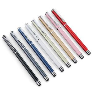 Stylo Gel Métallique Personnalisé avec Logo Imprimé, Stylo Bille Promotionnel de Haute Qualité, Pointe 0,5 mm, Encre Gel Noire et Bleue - Product Image 3