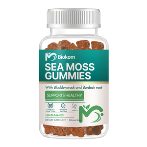 Custom Natural Irish Sea Moss Gummies <strong>Supplements</strong> with Bladder Burdock Roots for <strong>Thyroid</strong> Energy Immune <strong>Support</strong> Seaweed - Product Image 1