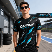 Camiseta Deportiva Transpirable de Malla Dry Fit para Hombre, Diseño Geométrico de Carbono, Sublimación Personalizada, Venta al Por Mayor