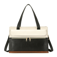 Sacs à main de luxe en cuir végétalien personnalisés 2026, ensemble de 2 pièces, grande capacité, pour femme, mallette pour ordinateur portable, sac fourre-tout de travail, sac à bandoulière, marque privée