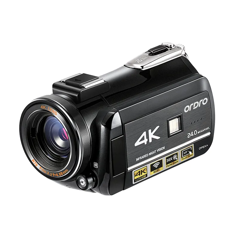AC3 Kamera Digital 4K untuk Perjalanan, Vlog Streaming Langsung Kamera Video untuk Rekaman Youtuber