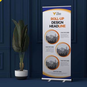 Customizable Waterproof Anti-fade Tear-resistant Easy Install Roll-up <b>Banner</b> for Football League Match - Product Image 5
