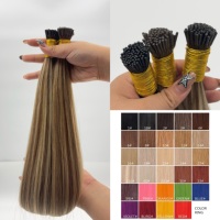 Extensiones de Cabello Humano con Queratina India Pre-Adheridas, Doble Trama, Planas/Punta K, Superventas 2026