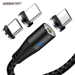 Accesorios para Teléfono, Cable Magnético 3 en 1 Compatible con Micro USB/Tipo-C/i-Product, Cable USB Magnético de Carga para Teléfono de 3.3 pies y 6.6 pies - Product Image 1