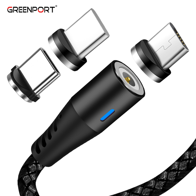 Phone Accessories Magnetic Cable 3 in 1 Compatible with Micro Usb/type-c/i-product 3.3ft&6.6ft Magnetic Phone Charger USB Cable