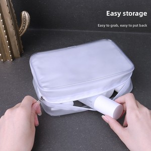Fashion Transparent PVC Cosmetic Bag-Small Size Outdoor Waterproof Travel <strong>Washbag</strong> <strong>Large</strong> Capacity Ready-to-Ship Wholesale Set - Product Image 3