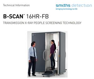 Smiths algılama B-SCAN 16HR-FB sistemi B-SCAN | İletim x-ray insanlar tarama