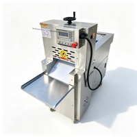 Trancheuse à viande électrique en acier inoxydable pour mouton et bœuf, réglage précis de l'épaisseur, capacité de 300 kg/h, garantie 1 an