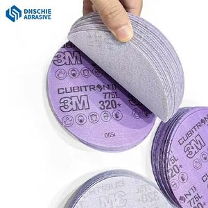 ورق صنفرة أرجواني 3M مقاس 6 بوصات (150 مم) للزوايا، لاصق ذاتي، للسيارات والسيراميك واللاتكس، صلابة متوسطة، حبيبات P80-P600، سمك 1 مم - Product Image 2