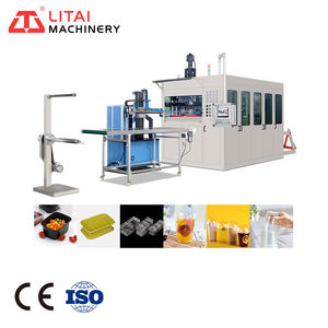 Máquina de fabricación de vasos de <span class=keywords><strong>PLA</strong></span> biodegradable completamente automática, línea de producción de accionamiento hidráulico, bomba de Motor central para caderas de PVC PS PP - Product Image 3