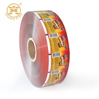 Color personalizado de impresión Lollipop embalaje caramelo duro envoltorio de plástico Paquete de película Candy Lollipop Chocolate alimentos de embalaje de envoltura