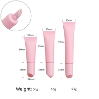 Huile à lèvres baume à lèvres PP bouteille à presser en plastique emballage Tubes de brillant à lèvres rose brillant à lèvres conteneurs marque privée vide brillant à lèvres Tube