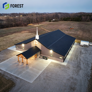 Professional Prefabricated Steel Structure Warehouse Fellowship Hall Construction Engineering Specialist Global Supply - Product Image 1